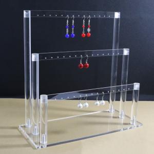 Custom Clear Earring Storage Stand Jewelry Hanging Holder Necklace Display