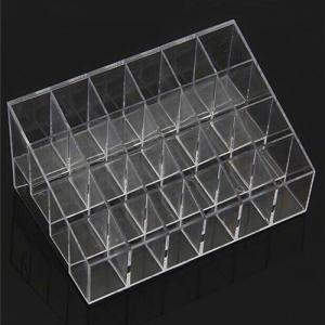 Clear Lipstick Organizer Storage Makeup Cosmetic Holder Display Stand New 24