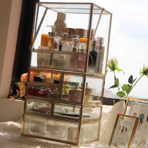 Customized Rotating Acrylic Cosmetic Case Table Storage Box