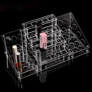 Customized New Design Clear Acrylic Cosmetics Display Stand