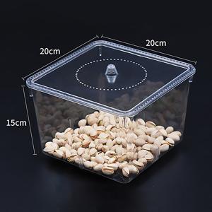 Customized Square Shape Acrylic Food Storage Box Jewelry Makeup Gift Box