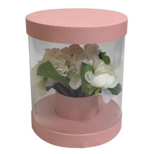 Wholesales Customized Acrylic Round Flower Gift Box in Best Price