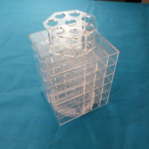 Clear Acrylic Lipstick Display Racks, Acrylic Makeup Display Stand