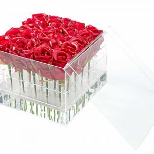 OEM/ODM Acrylic Flower Box with Lid