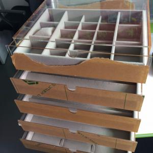 Factory Price Shopping Mall Large Acrylic Jewelry Display Box with Velet Drawers