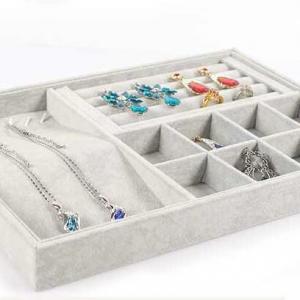 Factory Supply Acrylic Fashion Jewelry Display Flannelette Box