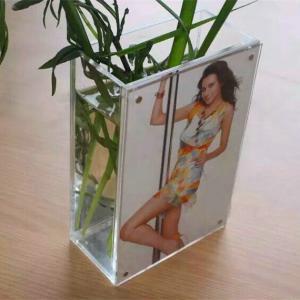 Clear Functional Acrylic Flower Vase Picture Frame
