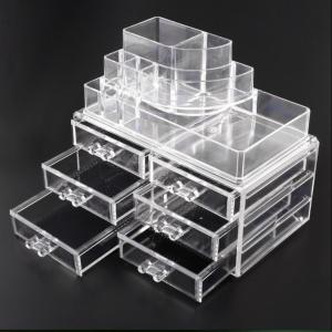 Clear Makeup Box with 6 Drawers, Acrylic Jewelry Organizer