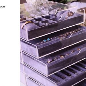 Acrylic Jewelry Display Box in Store Shop, Jewelry Drawer Boxes