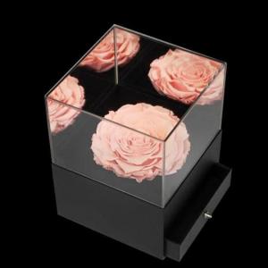Hot Sale Lightweight Crystal Clear Acrylic Flower Box