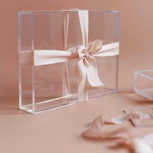 Custom High Quality Acrylic Wedding Gift Box Acrylic Storage Box