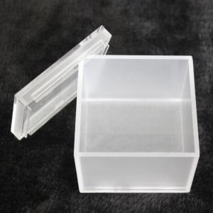 Custom Frosted Acrylic Storage Box with Lid, Acrylic Jewelry Box Cube, Small Acrylic Box