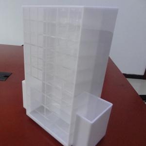 OEM Factory Rotating Lipstick Display Rack Free Standing Cosmetic Display Shelf, Acrylic Skincare Ma