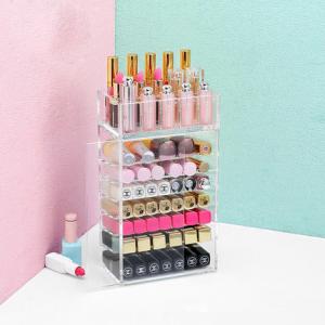 7 Layer Large Capacity Transparent Acrylic Cosmetic Lipstick Storage Box