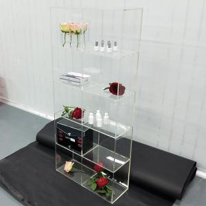 Clear Acrylic Floor Display Rack Display Cabinet for Cosmetics Bags Toys Doll