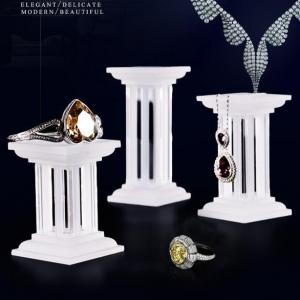 Roman Column Acrylic Block Jewelry Display Stand