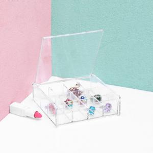 Acrylic DIY Loose Bead Parts Box, Jewelry Desktop Storage Box