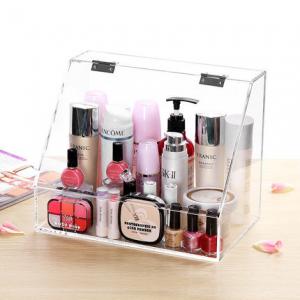 Wholesale Clear Flip Acrylic Cosmetic Storage Box
