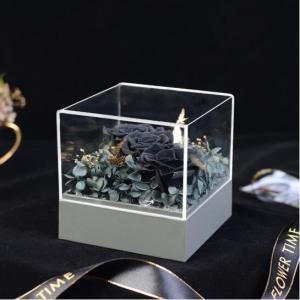 Cheap Custom Clear Acrylic Luxury Flower Box