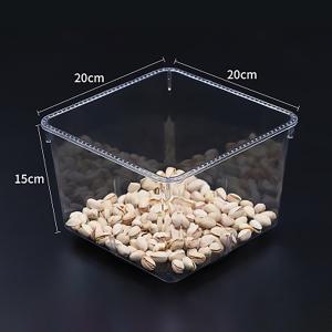 Supermarket Transparent Acrylic Snack Food Container Dustproof Storage Box with Cover