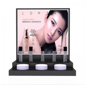 Custom Retail L-Shaped Acrylic Nail Polish Holder Cosmetic Display Stand