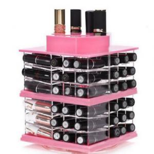 Best Seller spinning Acrylic Lipstick Holder- Holds 81 Lipsticks