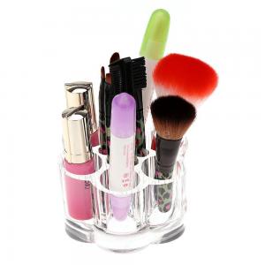 Flower Design Cosmetic Display Acrylic Makeup Brush Display Holder Cosmetic Organizer