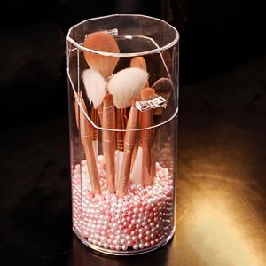 Hot Sales Dustproof Clear Acrylic Cosmetic Pencil Organizer Brush Storage Holder