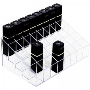 Clear Cosmetic Lipstick Brush Display Holder Custom Sizes