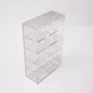 Custom Clear Grid Acrylic Cosmetic Nail Polish Shoes Display Rack