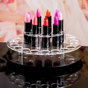 New Design Countertop Acrylic Makeup Jewelry Organizer Lipstick Brush Holder