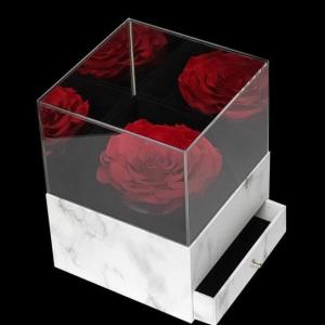 Classic Fashion Transparent Round Acrylic Flower Box