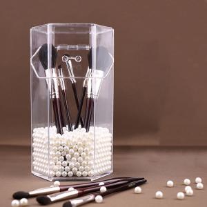 Wholesale Customized Elegant Acrylic Cosmetic Brush Organizer Makeup Storage Box