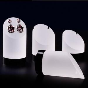 Frost Acrylic Cylinder Jewelry Display Stand
