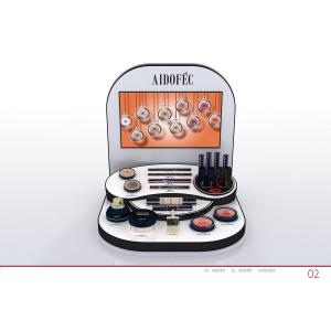 Wholesale Retail Shop Exquisite Acrylic Makeup Display Stand Lipstick Holder with LED Lights