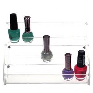 Acrylic 3 Tiered Nail Polish Organizer Table Rack Show Display Holder Stand