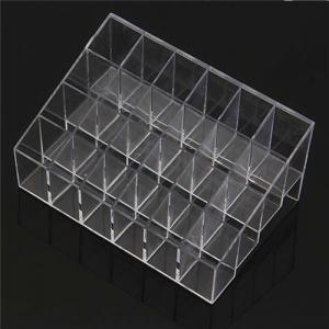 Makeup Cosmetics Lipstick Organizer Clear Acrylic 24 Drawers Display Box Storage