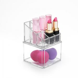 2 Layer Transparent Acrylic Square Lipstick Storage Box