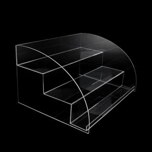 Custom Transparent Acrylic Cosmetics Bottles Holder Stand Display Rack