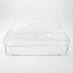 Customized Logo Clear Acrylic Storage Packing Box