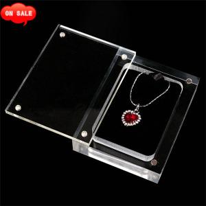 Acrylic Necklace Pendant Display Box Jewelry Packing Gift Box