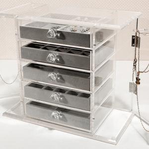 Acrylic Jewelry Display with Drawer
