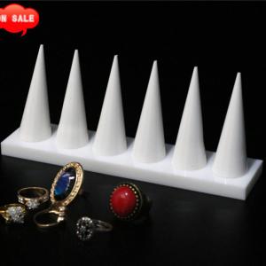New 6 Finger Jewelry Ring Display Holder Stand