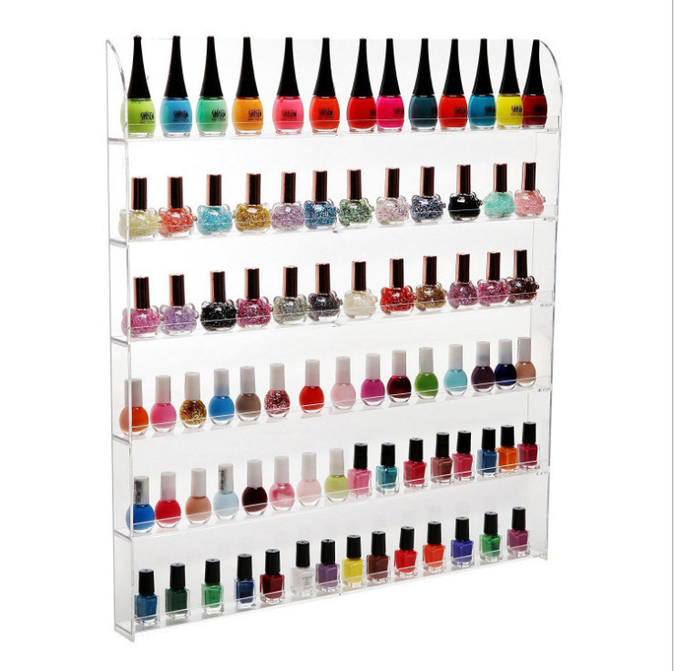 Wall Mounted Acrylic Nail Polish Display
