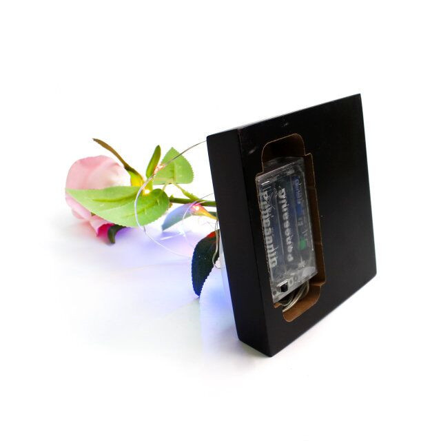 Acrylic Flower Display Box With Light Jpg