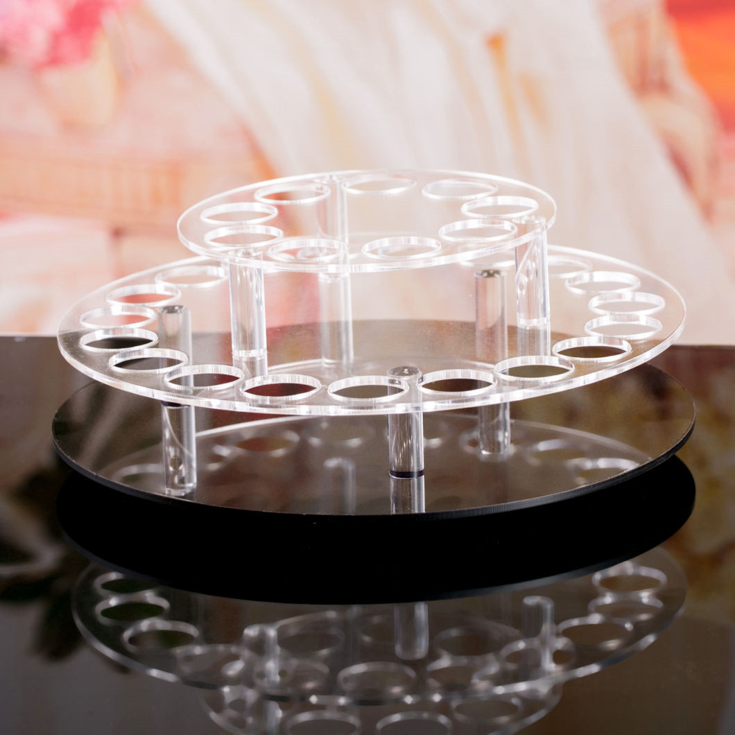 Roating Round Acrylic Lipstick Display Stand