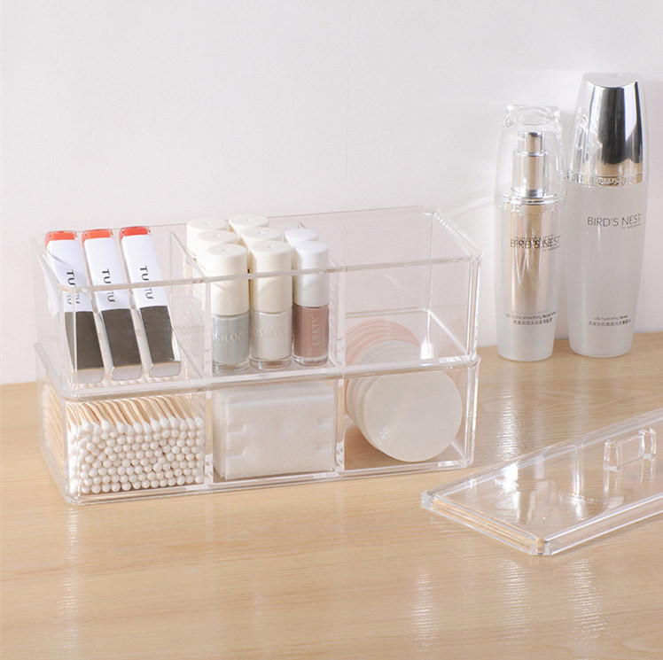 Cotton Pad Holder Dustproof Storage Box Vintage Style Makeup Organizer