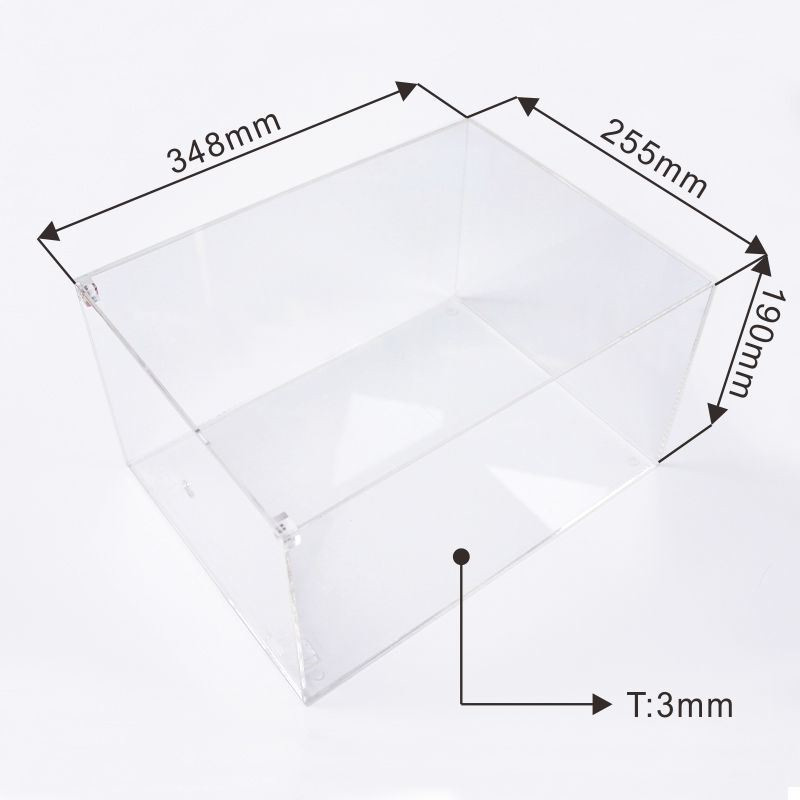 Custom Sizes Clear Acrylic Shoe Boxes Drop Front Shoes Sneaker Case Shoe Storage Box